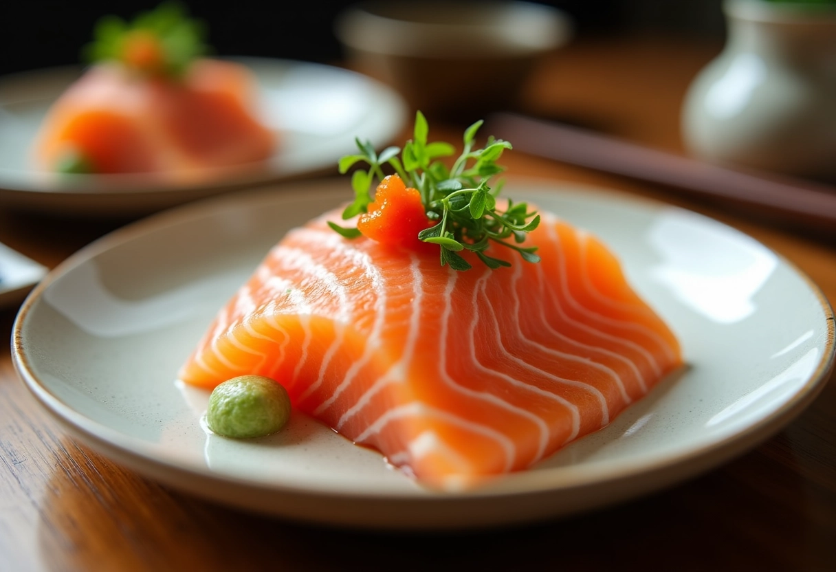 sashimi saumon